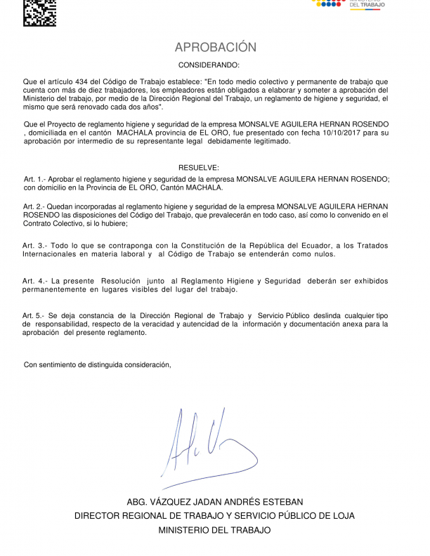 APROBACION DE REGLAMENTO SEGURIDAD Y SALUD-1